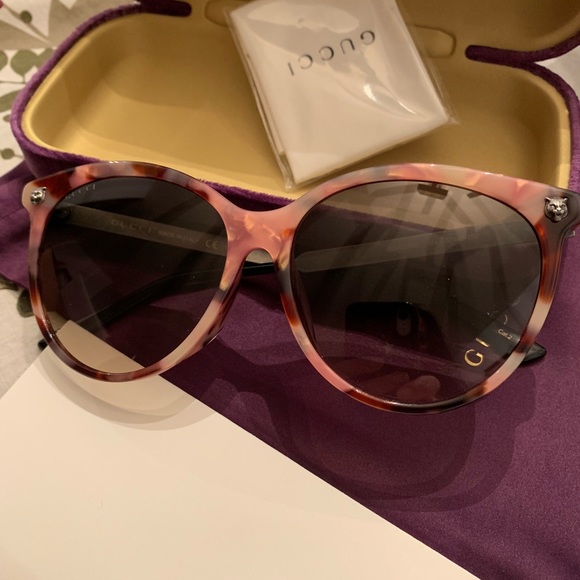 Gucci Accessories - Authentic Gucci 57m Round Acetate/Metal Sunglasses